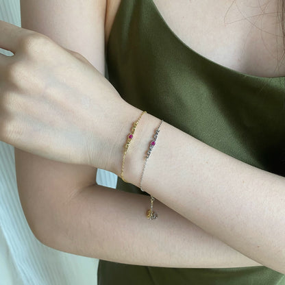 [Raffine] Pulsera romántica con forma de corazón para enamorados