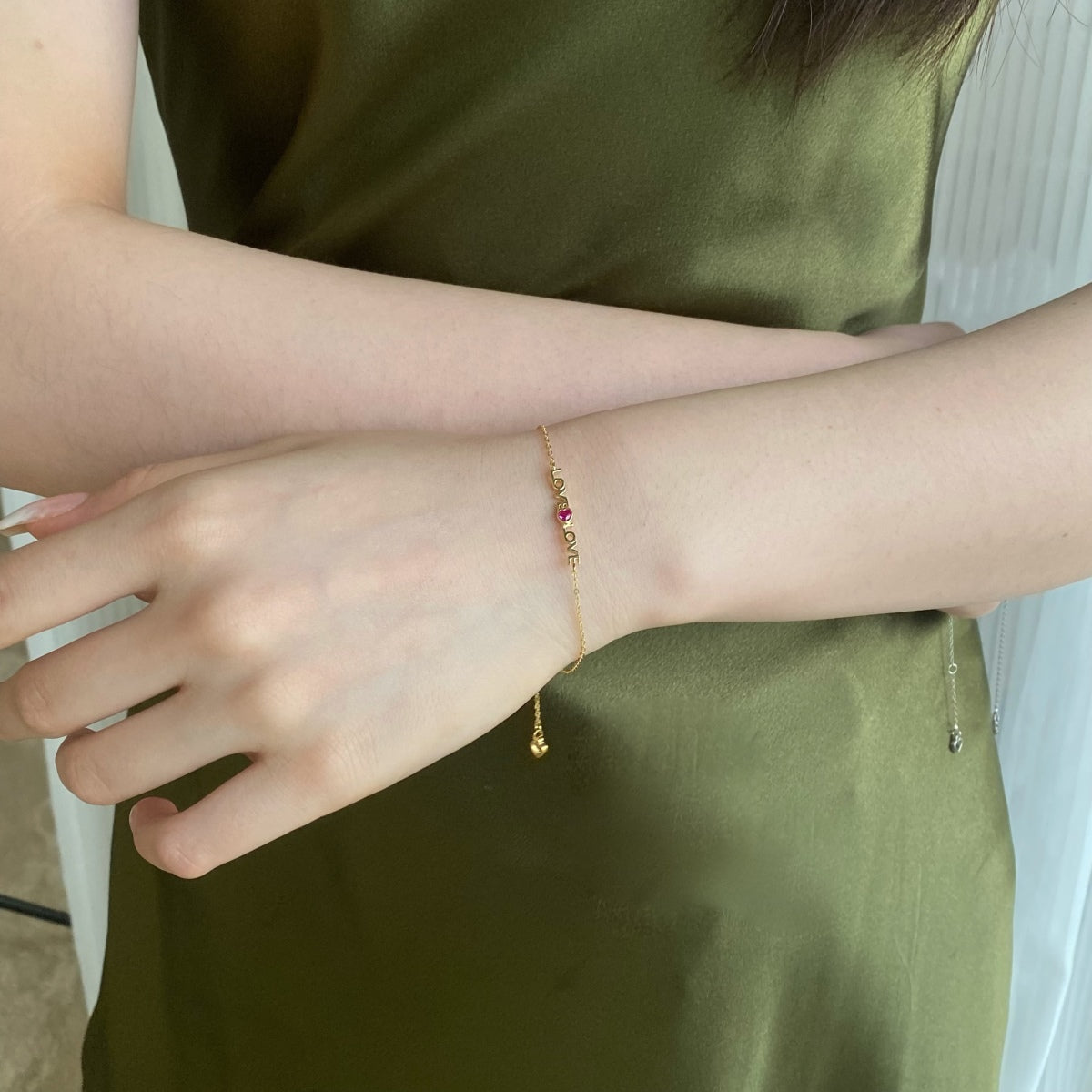 [Raffine] Pulsera romántica con forma de corazón para enamorados