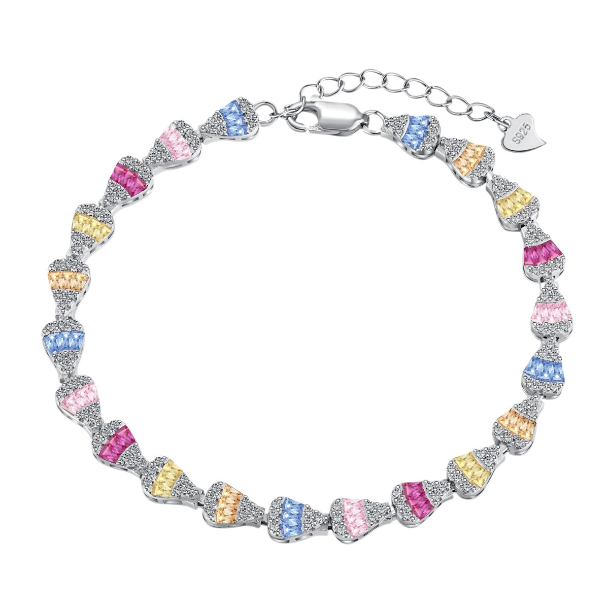 [Raffine] Pulsera diaria con forma de gota de agua radiante
