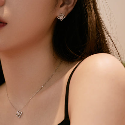 [Raffine]Elegant Star Shape Princess Cut Daily Earrings