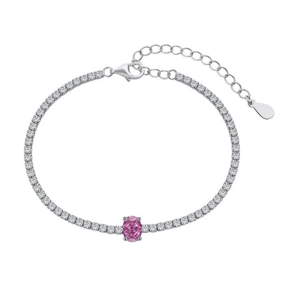 [Raffine] Pulsera diaria de corte ovalado exquisito de 0,75 quilates
