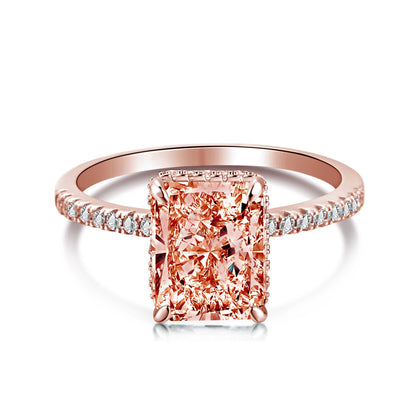 [Raffine] Anillo de compromiso de lujo de 4,0 quilates