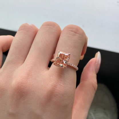 [Raffine] Anillo de compromiso de lujo de 4,0 quilates