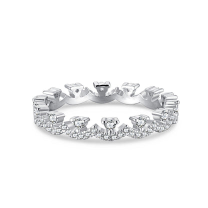 [Raffine] Elegante anillo de fiesta redondo y resplandeciente