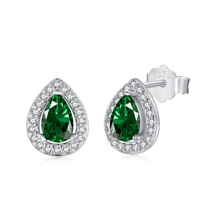[Raffine]Luxurious Water Drop Shape Earrings