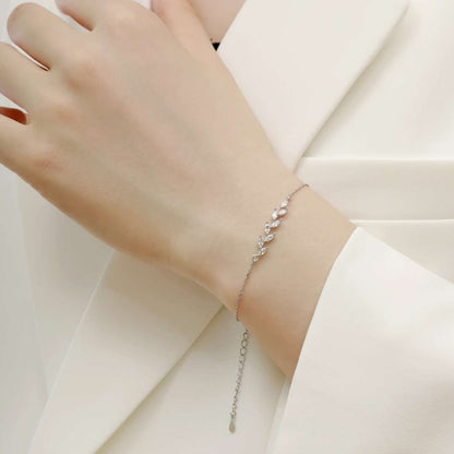 [Raffine] Elegante pulsera con forma de hojas de trigo