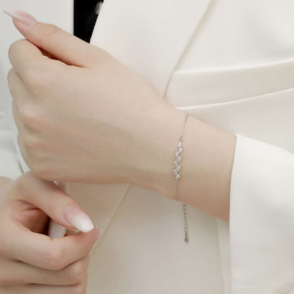 [Raffine] Elegante pulsera con forma de hojas de trigo