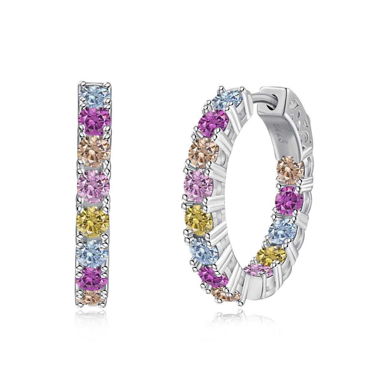 [Raffine]Unique Round Cut Daily Earrings