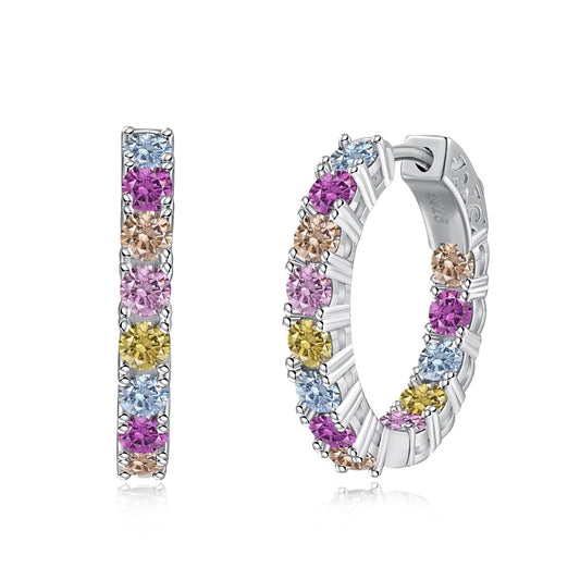 [Raffine]Unique Round Cut Daily Earrings