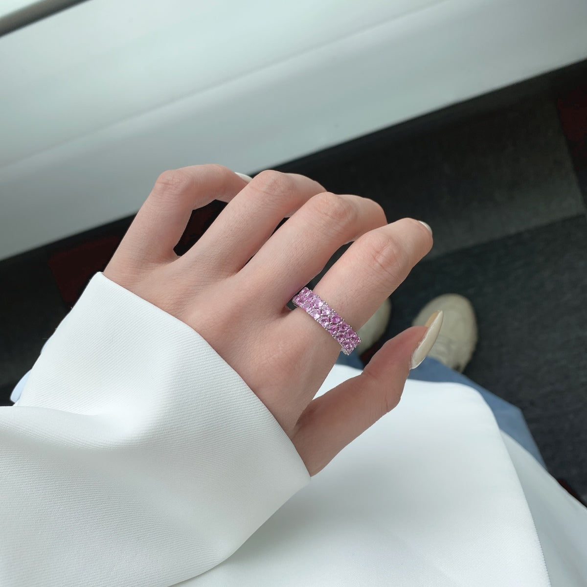 [Raffine]Anillo de corazón brillante