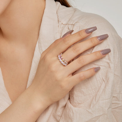 [Raffine] Hermoso anillo diario de corte radiante