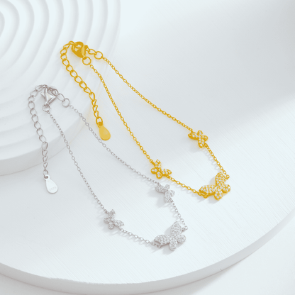 [Raffine]Pulsera delicada con colgante de mariposa