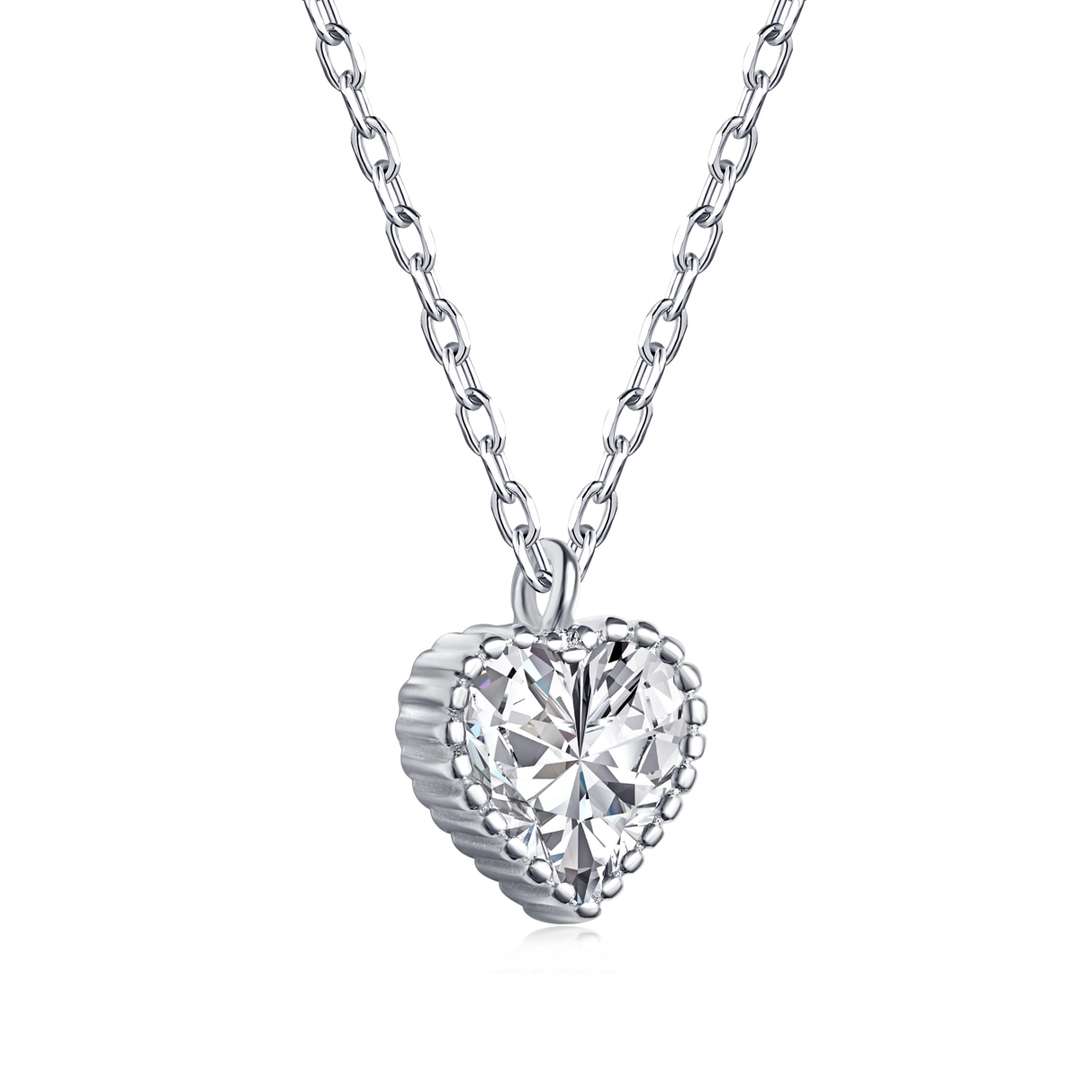 [Raffine] Collier en forme de cœur orné