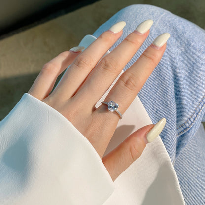 [Raffine] Anillo de amante de 2.0 quilates con corte de corazón deslumbrante y brillante