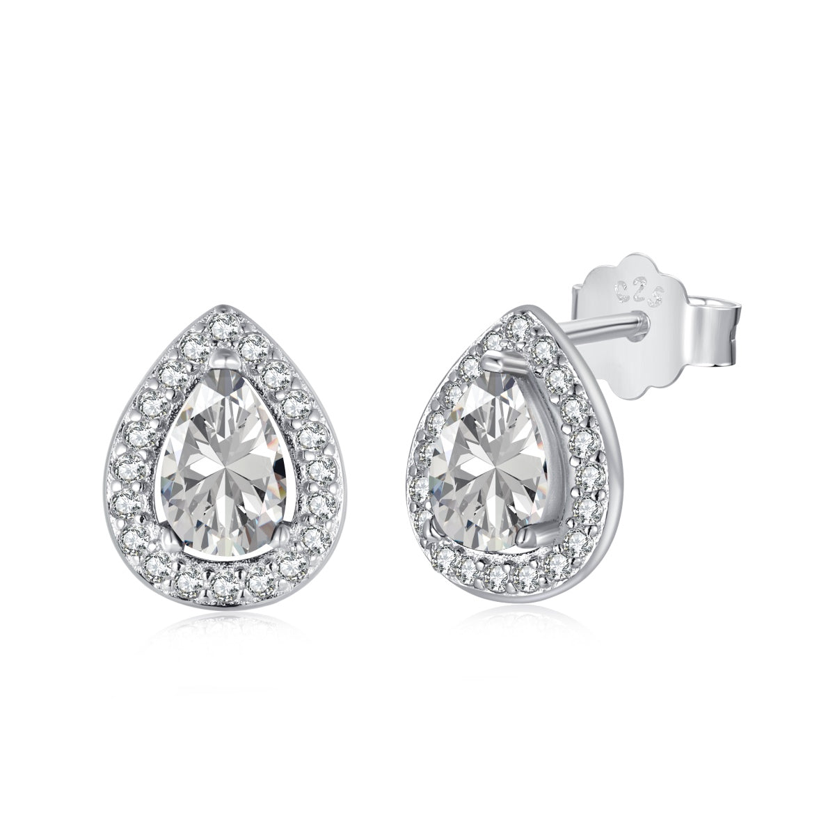 [Raffine]Luxurious Water Drop Shape Earrings
