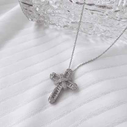 [Raffine]Gypsophila With Dimonds Necklace