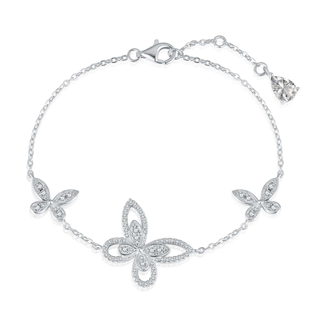 [Raffine]Pulsera delicada con colgante de mariposa