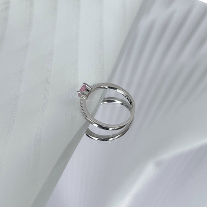 [Raffine] Anillo de eternidad con forma de corazón de 0,5 quilates