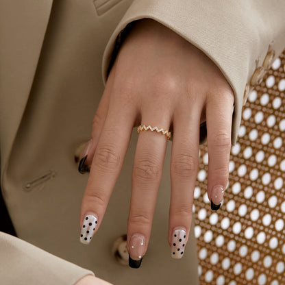 [Raffine] Anillo diario delicado y encantador con forma de ola