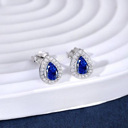 [Raffine]Luxurious Water Drop Shape Earrings