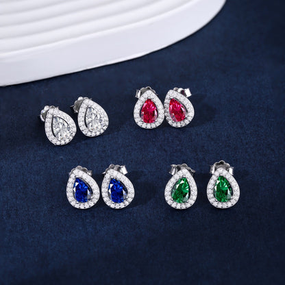 [Raffine]Luxurious Water Drop Shape Earrings