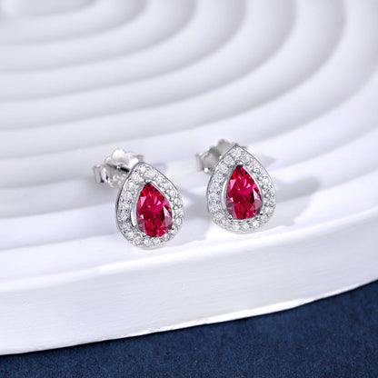 [Raffine]Luxurious Water Drop Shape Earrings