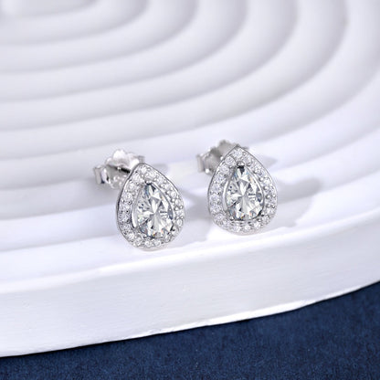 [Raffine]Luxurious Water Drop Shape Earrings