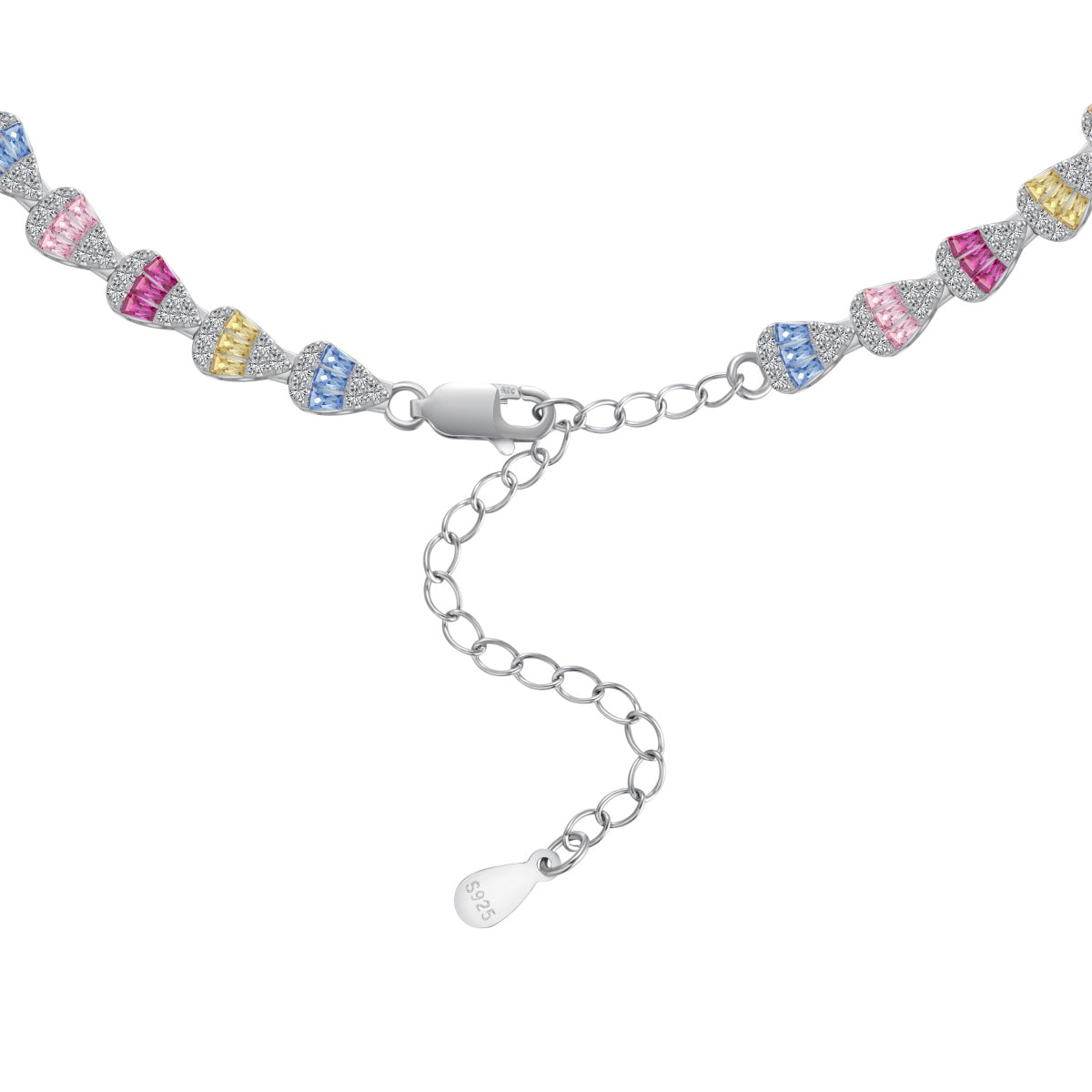 [Raffine]Radiant Colorful Rainbow Necklace