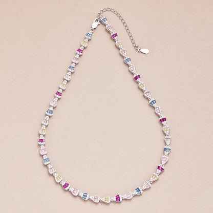 [Raffine]Radiant Colorful Rainbow Necklace