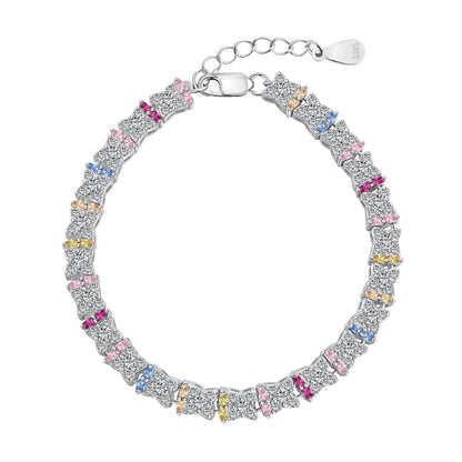 [Raffine] Pulsera diaria única con forma de flor colorida