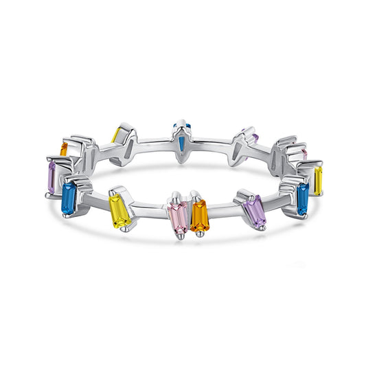 [Raffine] Anillo diario único de corte trapezoidal