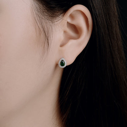 [Raffine]Luxurious Water Drop Shape Earrings