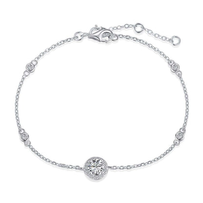 [Raffine] Pulsera deslumbrante con corte redondo