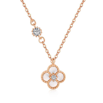 [Raffine]Delicate Flower Shape Necklace