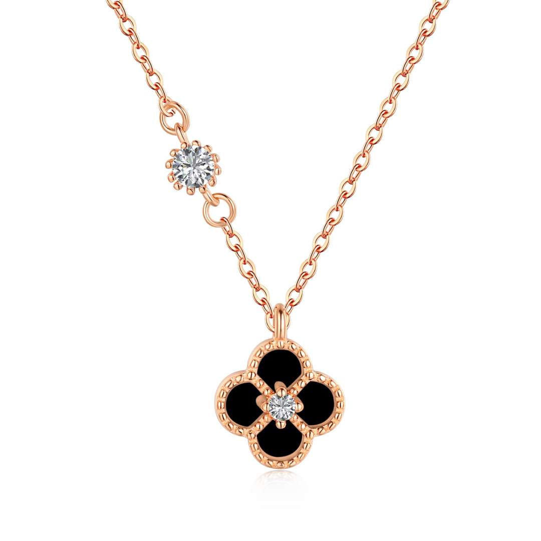 [Raffine]Delicate Flower Shape Necklace
