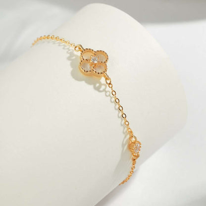 [Raffine] Bracelet délicat trèfle à quatre feuilles