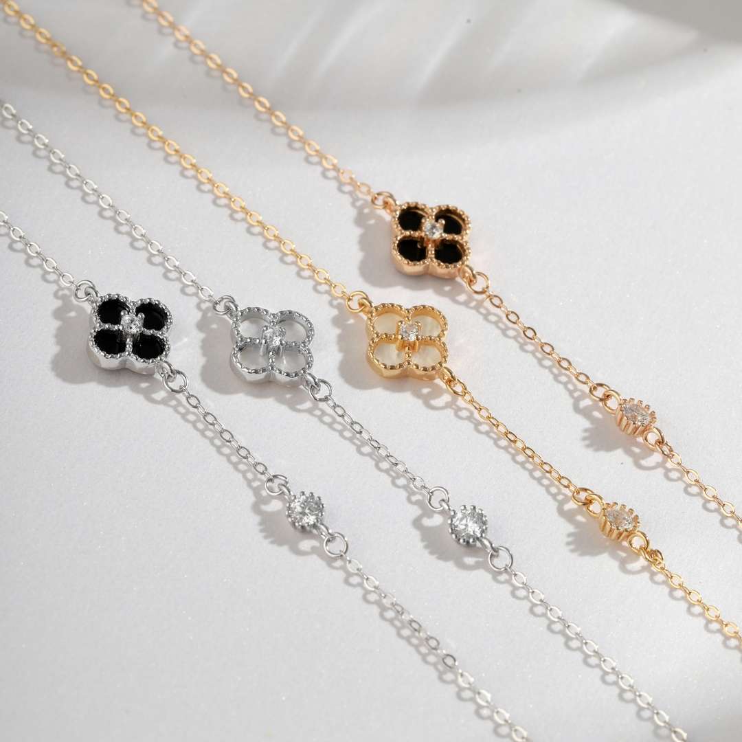 [Raffine] Bracelet délicat trèfle à quatre feuilles