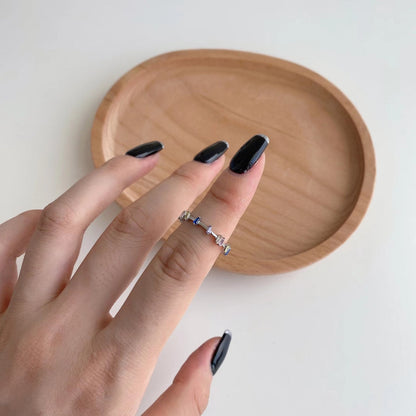 [Raffine] Anillo diario único de corte trapezoidal