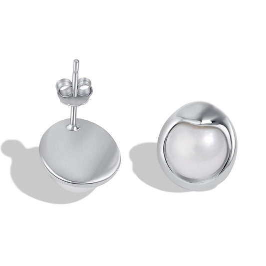 [Raffine]Dainty Bread Pearl Earrings