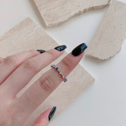 [Raffine] Anillo diario único de corte trapezoidal