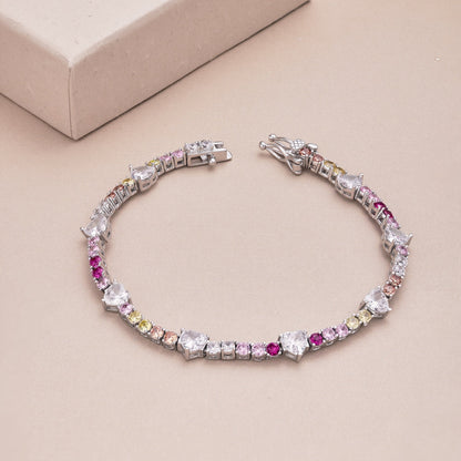 [Raffine] Pulsera romántica de corte redondo con forma de corazón