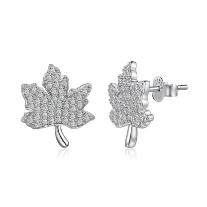 [Raffine]Exquisite Maple Leaf Design Earrings