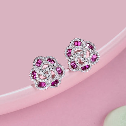 [Raffine]Exquisite Flower Shape Daily Earrings