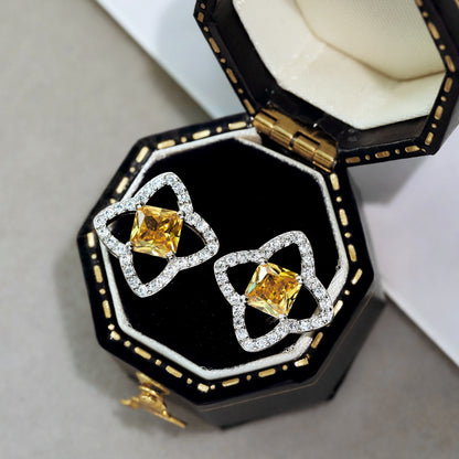 [Raffine]Elegant Star Shape Princess Cut Daily Earrings
