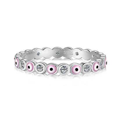 [Raffine] Anillo redondo vibrante y brillante para uso diario