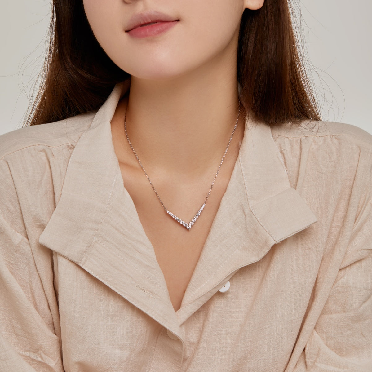 [Raffine]Ornate Round Cut Necklace
