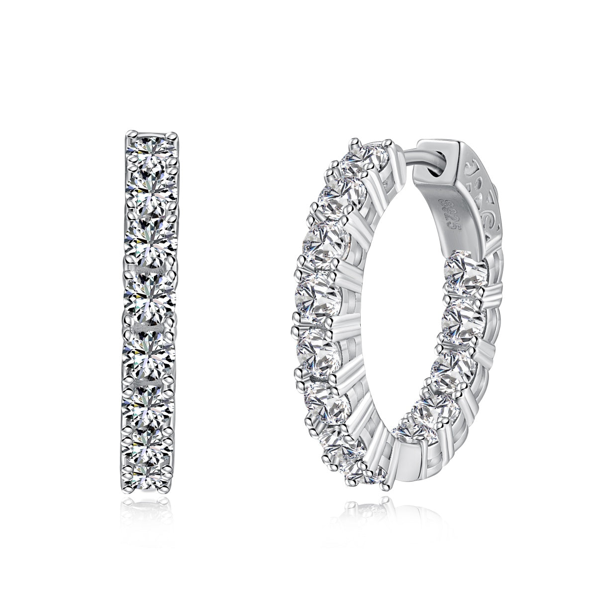 [Raffine]Unique Round Cut Daily Earrings
