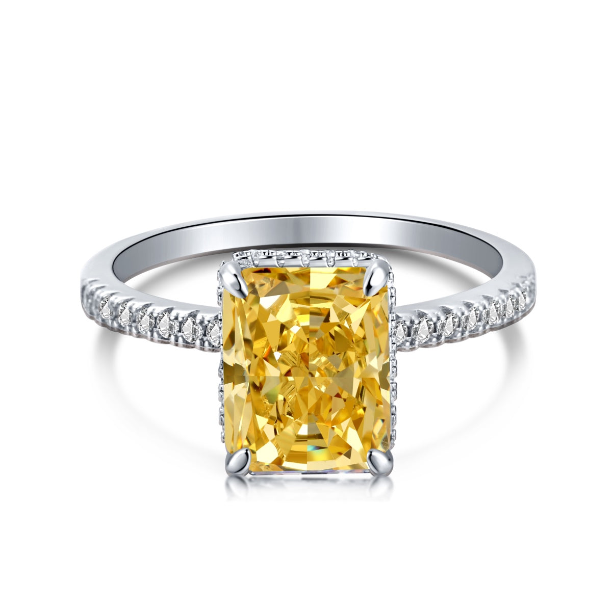 [Raffine] Anillo de compromiso de lujo de 4,0 quilates