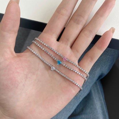 [Raffine] Pulsera elegante con forma de corazón romántico de 0,5 quilates