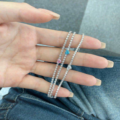 [Raffine] Pulsera elegante con forma de corazón romántico de 0,5 quilates